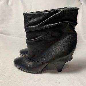 Steve Madden Black Leather Slouch Boot